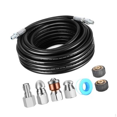 Hochdruckreiniger-Kanalisations-Jetter-Set, hoher Schlauch mit wasserdichtem Klebeband, Abflussreiniger