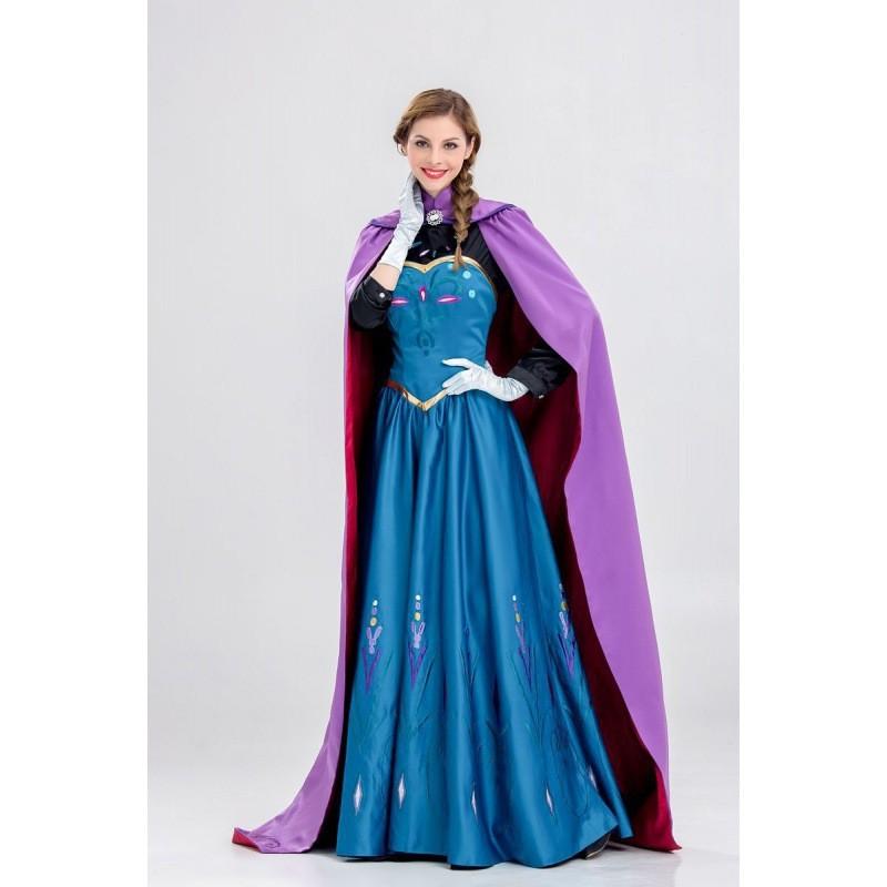 Striking Frozen Elsa Queen Dress For Women With Vibrant Colors And Comfortable Fit