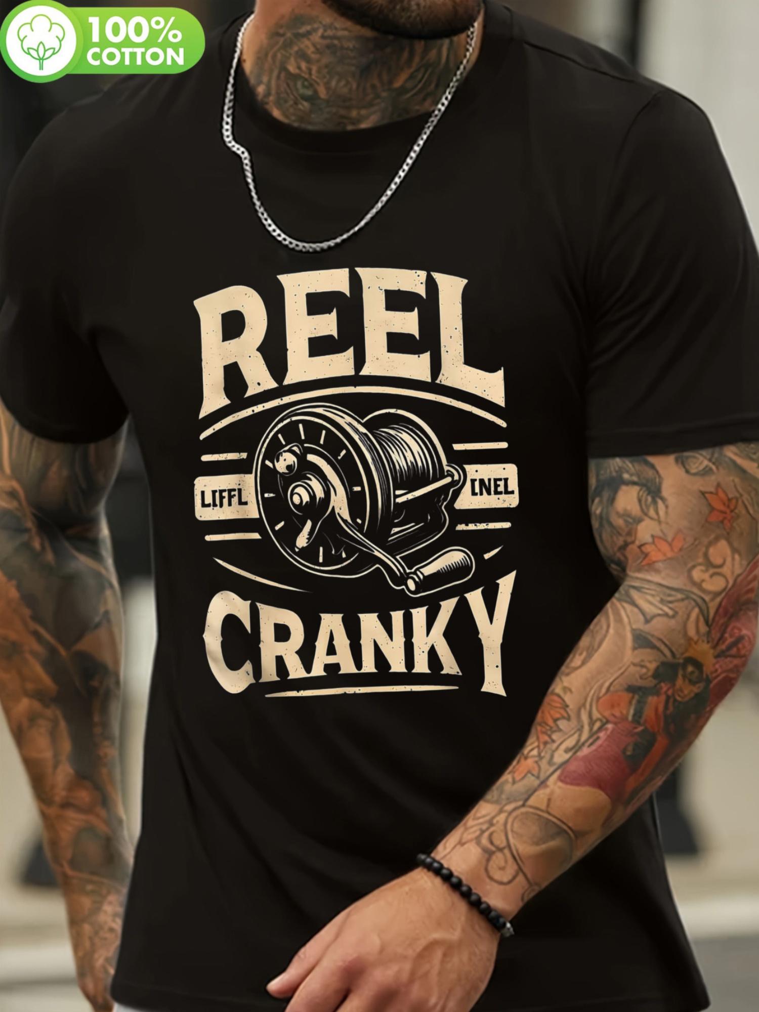 

Reel Crankky Funny Fishing T-shirt - Cotton M