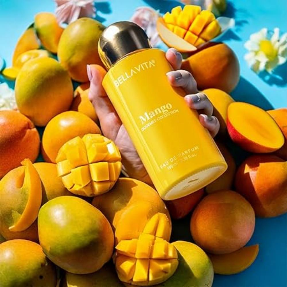 BELLAVITA Gourmet Collection Mango | Langvarig | EDP 100ml | Floral, Woody, Søt Premium Unisex-duft for menn og kvinner