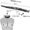 Ifukens Gag Collar with Nipple Clip Human SM Goods Restraint Set Restraint Nipple Attack Adult Goods Beginner Ball Gag Opener Gag Nipple Ring Nipple