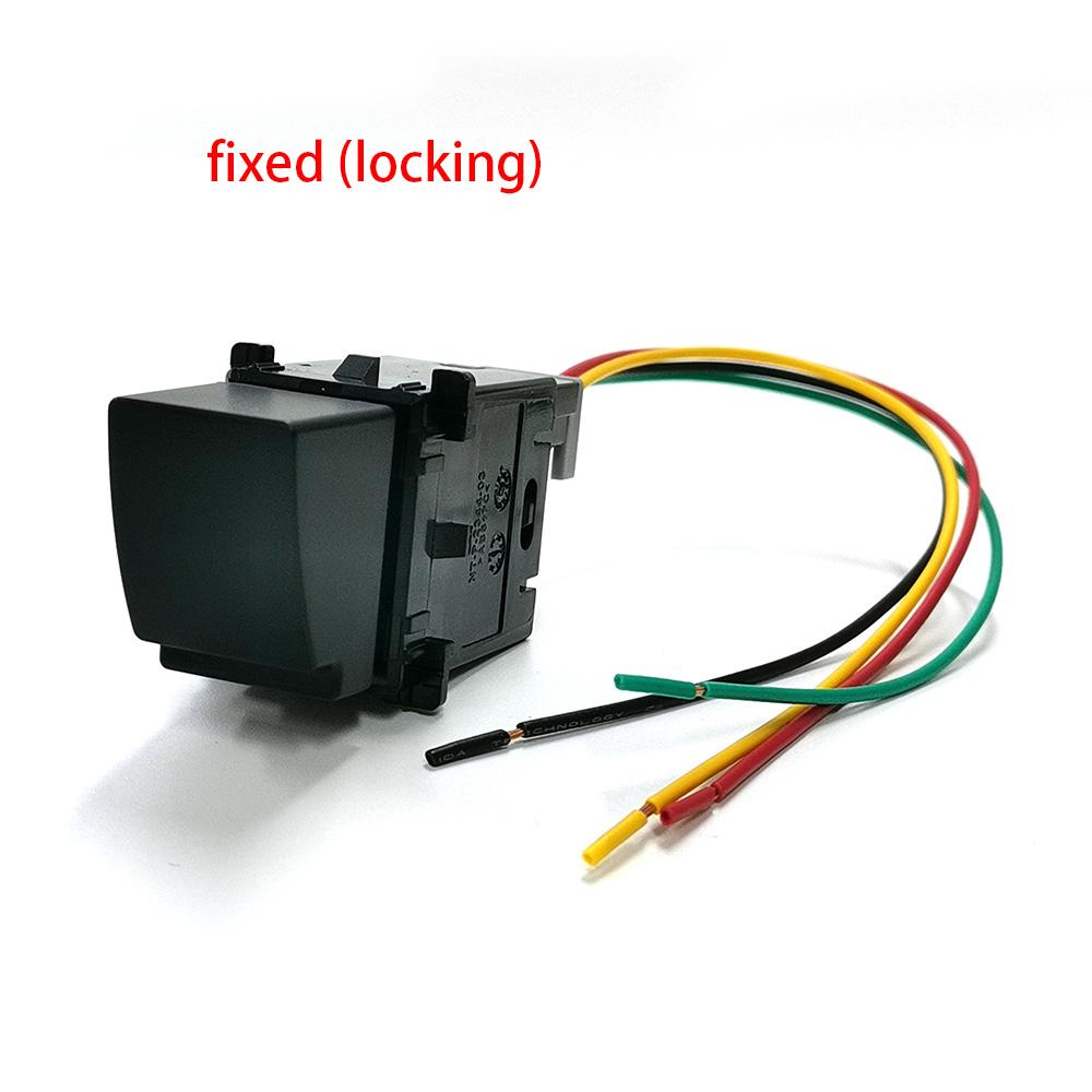 1 PC Car Small Bevel Turn on Orange / Turn Off Red LED Front Rear Fog Switch Button with Wire for Subaru Forester (SK) 2019-2024