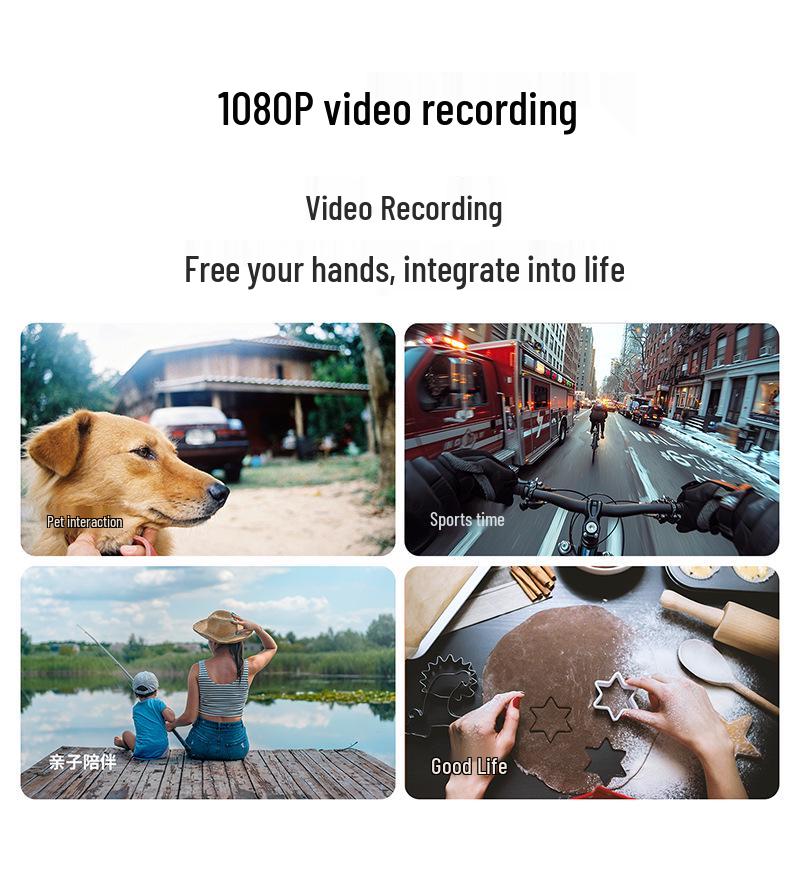 AI Smart Translation Glasses with 1200W Camera, Image Recognition, Recording & Replaceable Myopia Lens