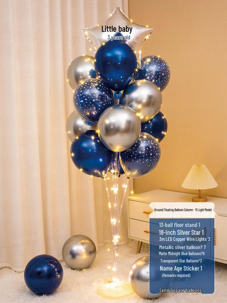 Luminous Floating Table Balloon Heart Decor for Birthday & Banquet