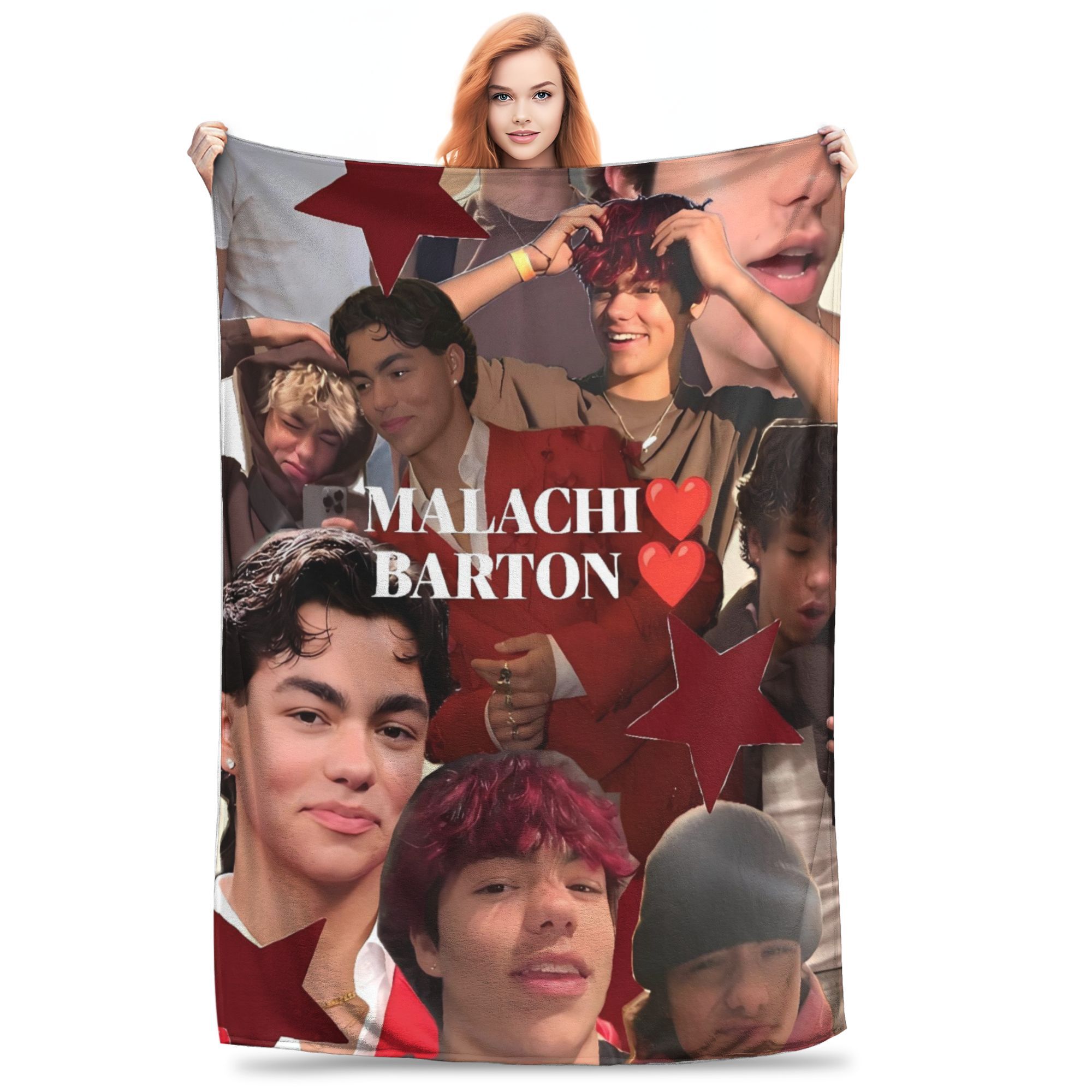 

Malachi Barton Handsome Blanket Super Warm Novelty Plush Throw Blanket For Students Home Decor Flannel Bedspread Bed Cover 75x90cm