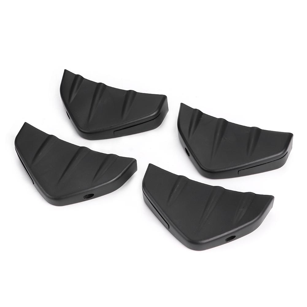 4pcs Car Rear Bumper Diffuser Fin Spoiler Lip Universal Auto Accessory