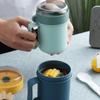 Kubek śniadaniowy 500ml Silikonowy odpowietrznik Klasa kontaktu z żywnością Wielofunkcyjny Przenośna miska na owsiankę z szczelną pokrywką i uchwytem Do codziennego użytku