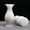 Set of 2 Jingde Ware Buddhist Altar Flower VaseFlower Stand, Mini Size, Celadon and White Porcelain, 12cm Tall, Stylish Buddhist Accessory, Ceramic