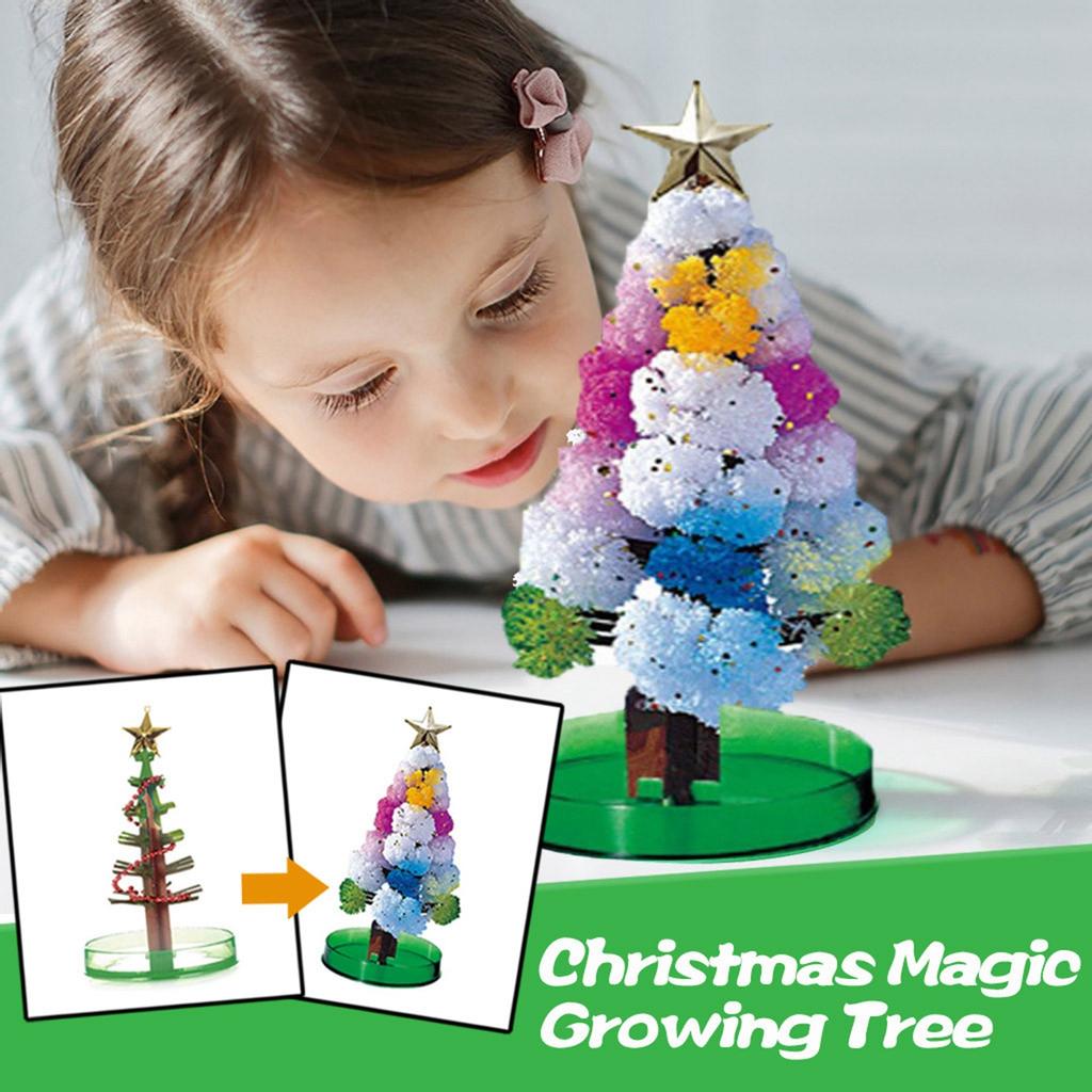 Novelty Funny DIY Visual Paper Crystals Growing Christmas Tree Science Toys Stocking Filler Gift
