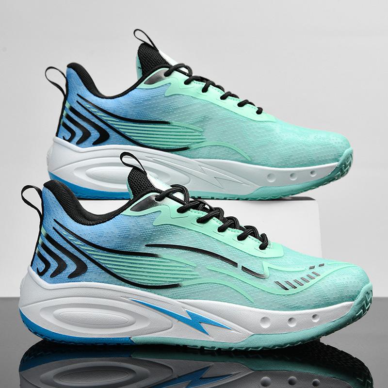 Mandarin Duck Color Basketball Shoes New Casual Shoes Outdoor Running Shoes Rubber Sole Cement Ground Actual Combat Youth Sports Shoes