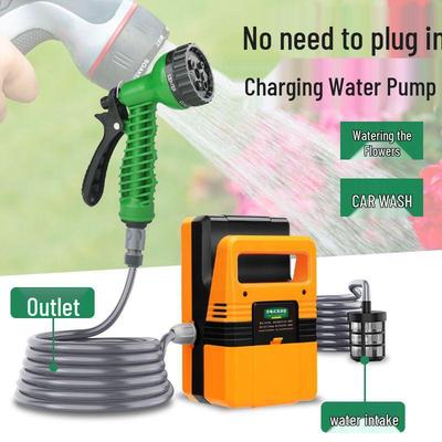Bomba Submersível Compacta Recarregável para Irrigação de Jardim e Lavagem de Carro