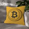 Bitcoin Cryptocurrency Btc Mode Decoratief Kussensloop Plaid Dekkussenhoes Kussen Voor Woonkamer Vierkant Huisdecoratie