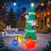8.2FT Inflatable Christmas Toy Tree Set Santa Snowman Gift Box Xmas Yard Decorations Supplies LED Lit Home Ornament Festive Gift