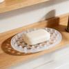4Pcs Silicone Soap Dish Non Slip Bar Holder Drainage Holes Bath Shower Tray Soap Saver Pad Bathroom Kitchen Sink Organizer