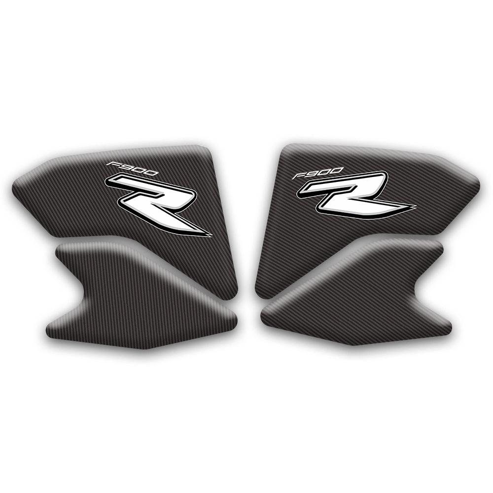 3D Motorcykel Bränsletank Pad Cover Protector Dekal-dekaler för BMW F900R F900 R reflekterande kolfiber