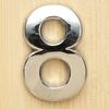 Digit Polished Number Sticker Plated Plate Pattern Nickel Sign Number Decal for Hotel