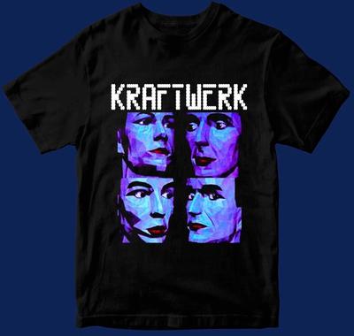 KRAFTWERK Μπάντα Κοντομάνικο Βαμβακερό Μαύρο Όλα τα Μεγέθη Δώρο Μπλούζα OM46