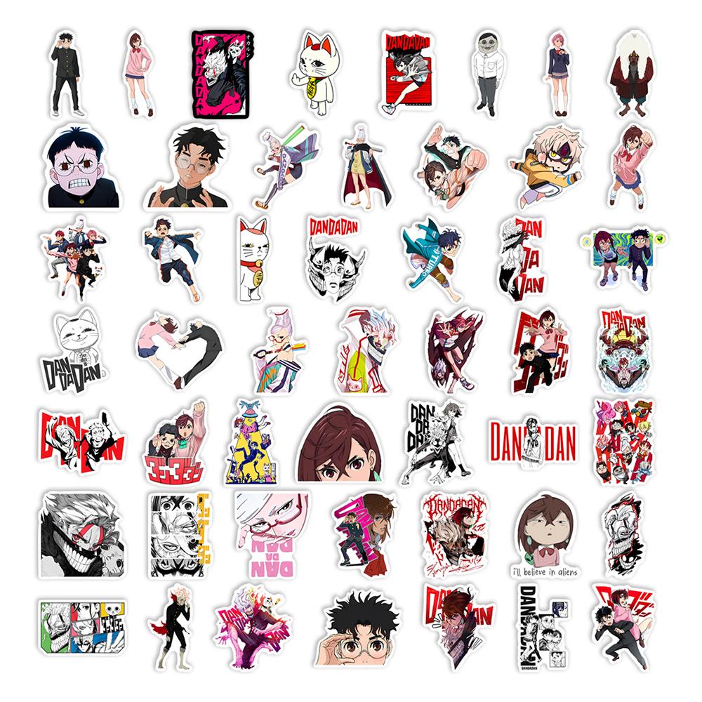 10/30/50pcs Japan Cartoon Momo Ayase DANDADAN Stickers Cool Anime Decals Waterproof DIY Luggage Phone Helmet Manga Sticker Toys