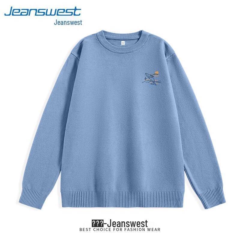 Jeanswest Unisex Round Neck Whale Sweater