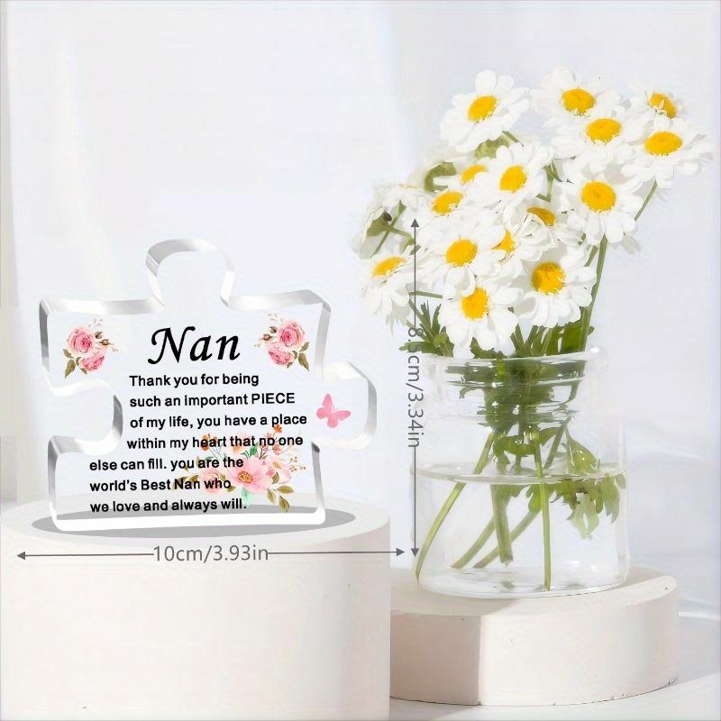 Nan Gifts for Bithday Christmas Mothers Day Best Nan Gifts from Grand Acrylic Piece