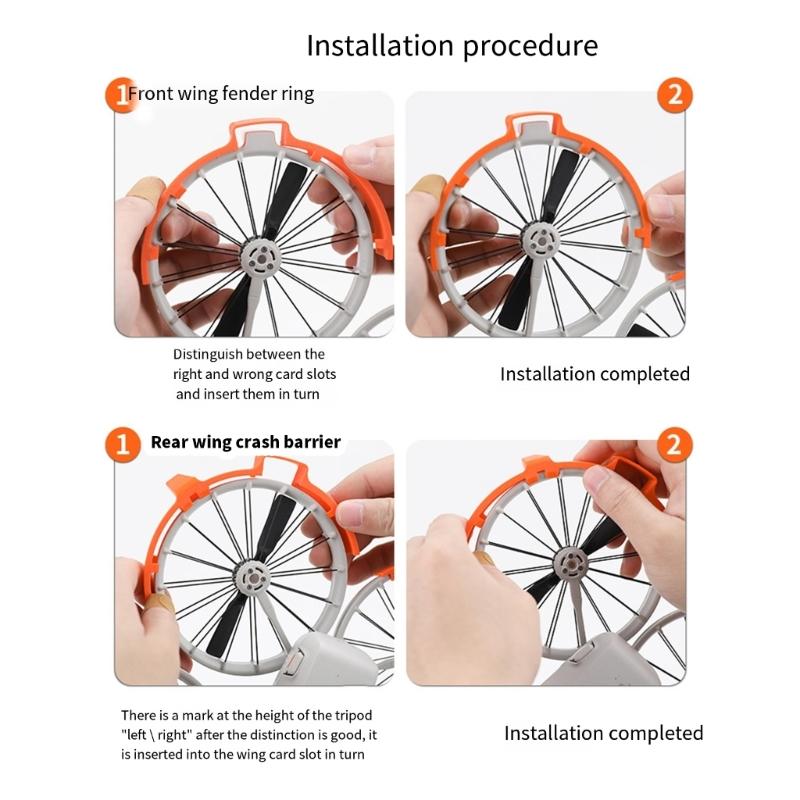 Protective Bumpers Rings for Flip Drones Accessories Propellers Guard AntiCollision Impact Protectors Props Bumpers Guard