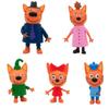 5 Pcs/Set Russian Three Little Kittens Action Figure Toys Cartoon Anime Happy Cats TpnkoTa Model Child Christmas Gift Home Decor