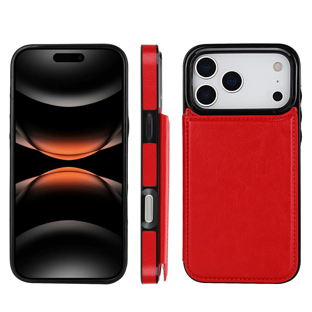 Leather Case for For IPhone 16 Pro Max 17 Air 16e 15 Plus 14 13 Mini 12 11 7 8 Xs Xr SE 3 Double Buckle Flip Card Holder Wallet