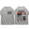Rapper NATOS WAOR Tour 2025 Merch Tshirt Unisexs Womens Fashion Hip Hop Vintage T Shirts Summer Cotton Oversized Tshirts