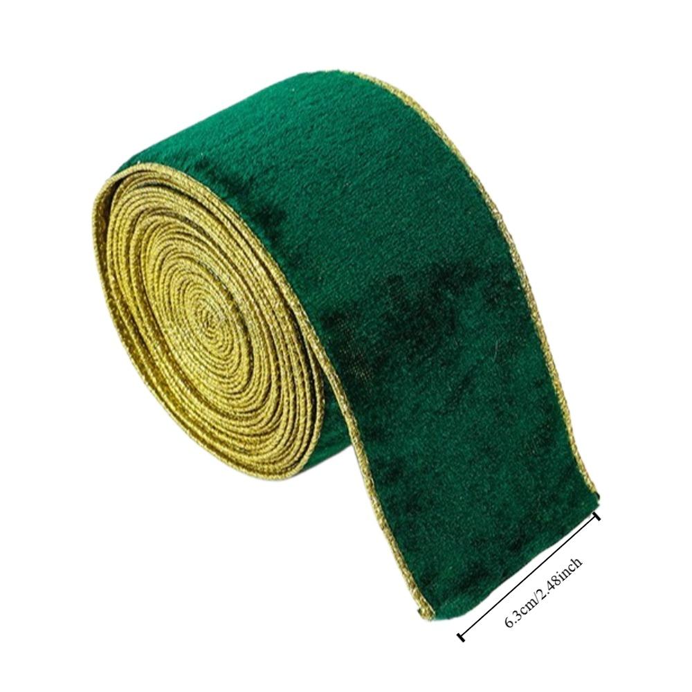 New 2m Christmas Ribbon DIY Lmitation Linen Fabric Swirl Ribbon Xmas Gift Christmas Tree Ribbon Burlap Ribbon