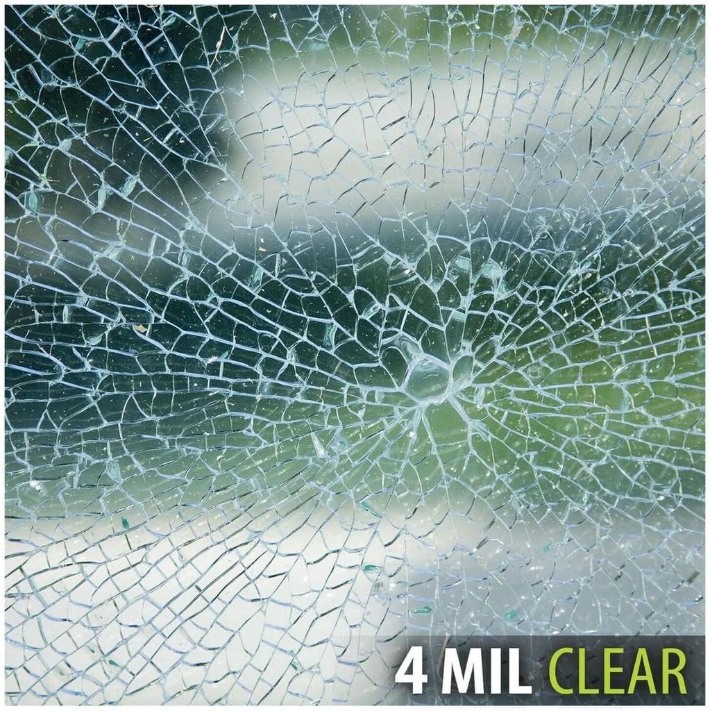 3 Meter klare Sicherheits- und Sicherheitsfensterfolie, Splitterschutzfolie, Glasschutzaufkleber, transparente, explosionsgeschützte Folie, selbstklebend
