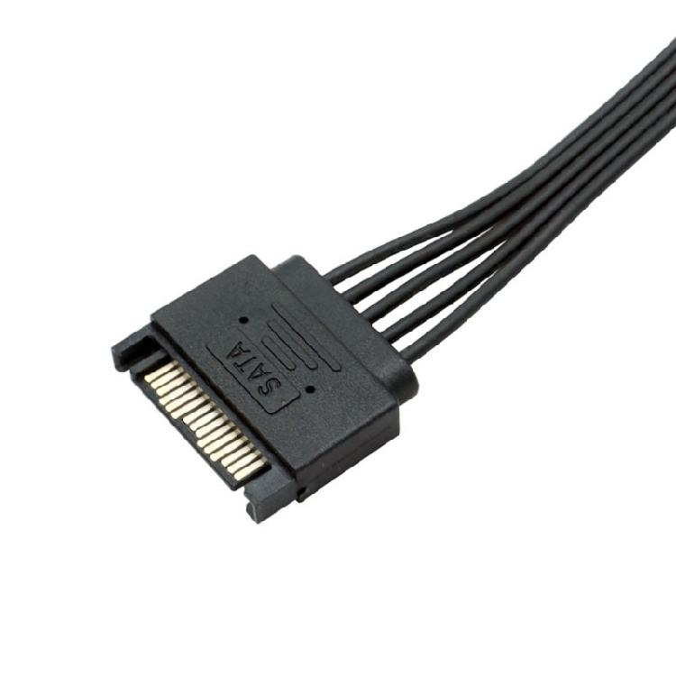 15pin Power Cable 15Pin 1 Male To 1 Female Adapter For Connecting Multiple HDD Disk Drive To Desktop Power