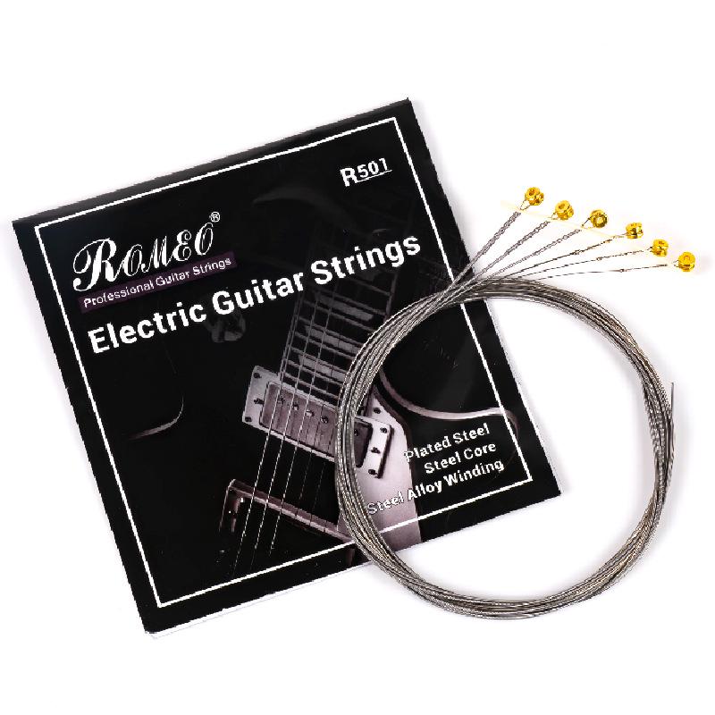 Alice R501 Electric Guitar String Set - Steel Romeo Strings for 1st To 6th Strings