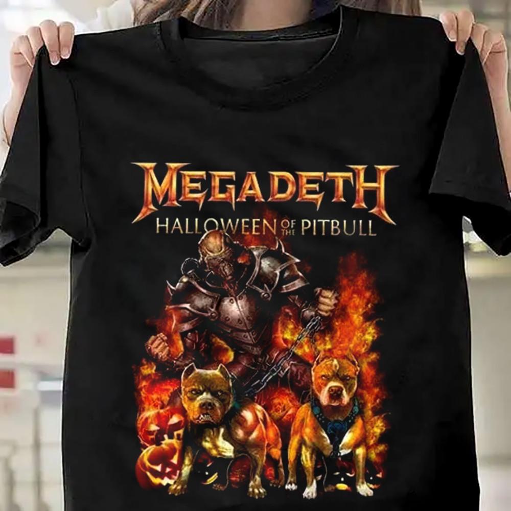 Megadeth Halloween Of The Pitbull Gift For Fan Black All Size Shirt AC2288