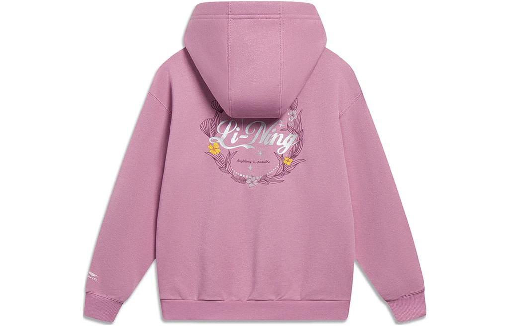 Li Ning Sports Trendy Collection Sweatshirt Women's Light Rose Red AWDT016-6