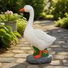 Vinyl Goose Garden Statue Textured for Porch, Patio