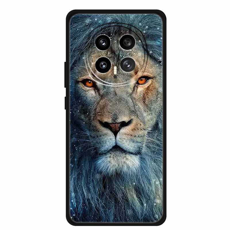 For Honor Magic8 5G 2025 Phone Case 6.58" Tiger Lion Cats Soft TPU Black Silicone Back Cover For Honor Magic 8 Fundas Shockproof