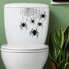 Web Halloween Spider Toilet Sticker Decor For Living Room Bedroom And Entryway