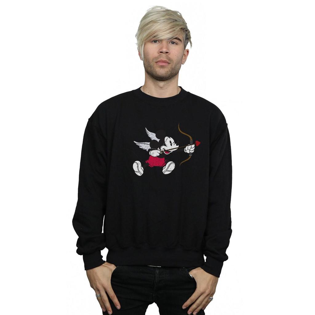 Disney Herren Mickey Maus Liebe Putte Sweatshirt
