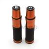 Pair of 7/8"; 22mm Motorcycle Hand Grips With Bar End Plugs CNC Aluminum & Rubber Handlebar Grips For Motocross Pitbike