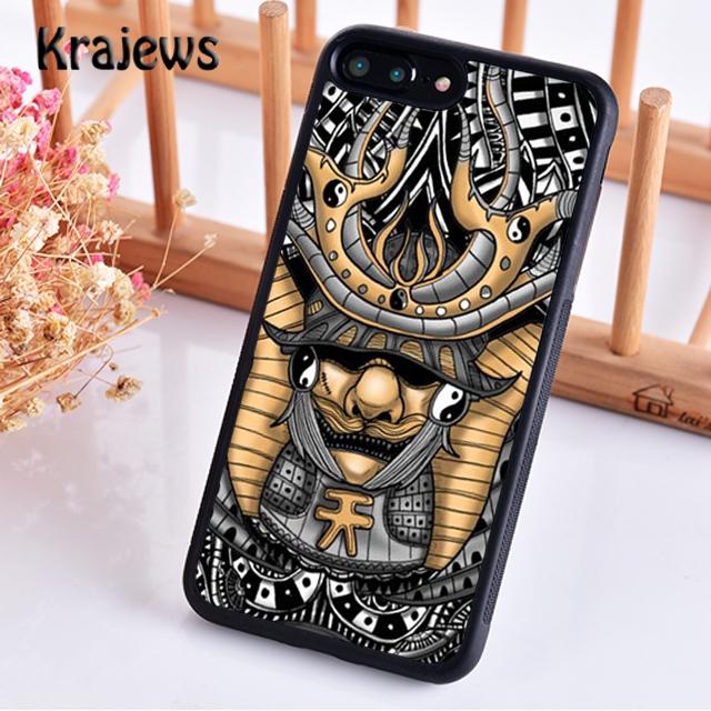 Krajews Japan Samurai Helmet Soft Phone Case Cover For iPhone 17 Air 16 15 14 plus 11 12 13 pro max Plus coque Fundas