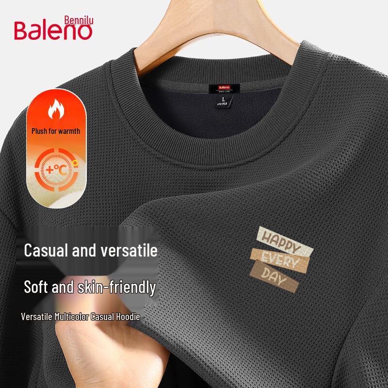 Baleno Men's Heavyweight Fleece Crew Neck Sweatshirt