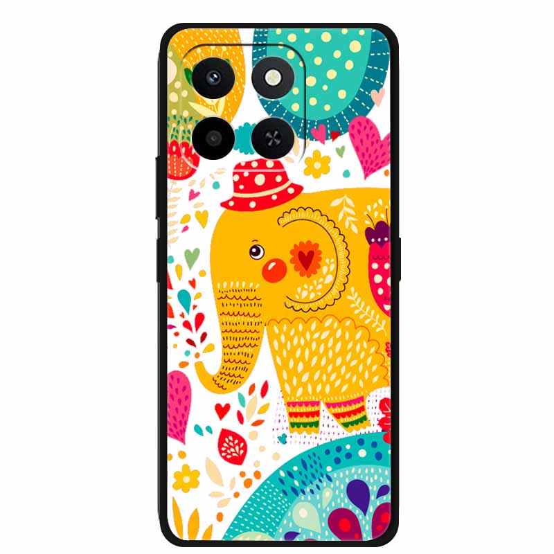 For Honor X7d 4G 5G 3D Flower Case Soft Silicone Bumper Emboss Phone Cover For Honor Play 10T 400 Smart 4G 5G Back Protector Bag