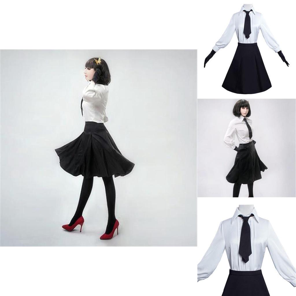 Authentic Bungo Stray Dogs Akiko Yosano Cosplay Uniform Complete Outfit Featuring Perfect Stitches And Stylish Design
