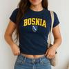 Maglia Calcio Bosnia Erzegovina Estate 2026 Uomo Donna Moda Casual Cotone Oversize Y2K Traspirante T-shirt