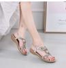 Fashion Crystal Sandals Woman Flip Flops Shoes Fashion Summer Flat Sandals Bohemian Ladies Sandals Casual Women Shoes