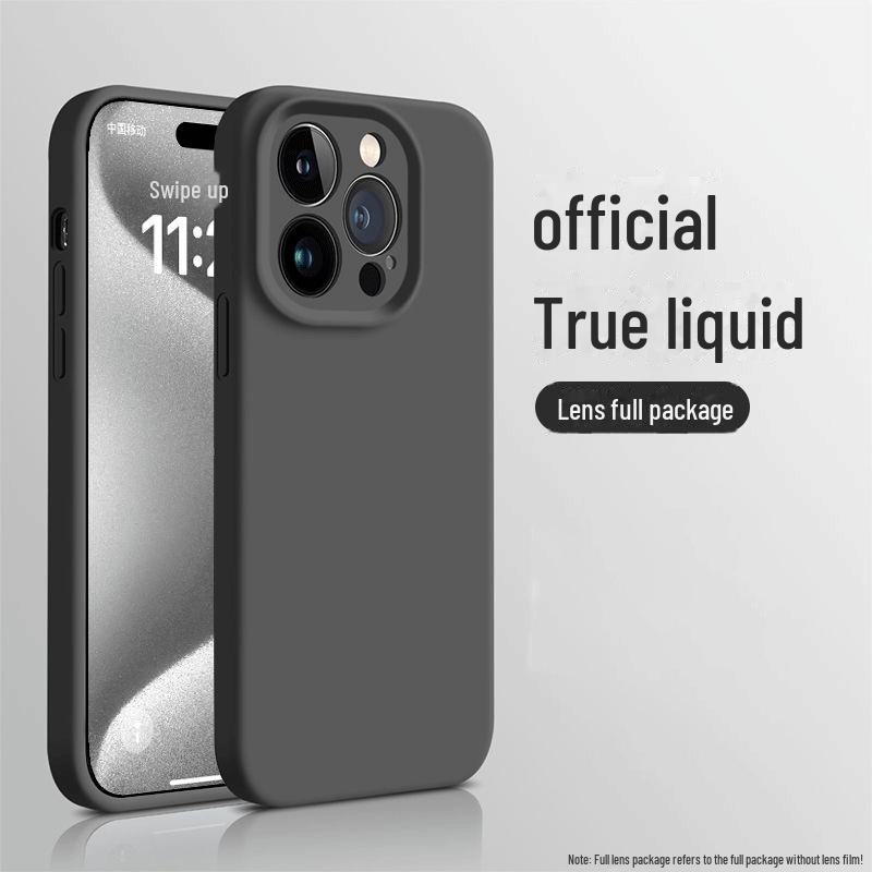 

Універсальний захисний чохол із рідким силіконом для iPhone 16 з лінзами Apple 15, 14 Pro Max, 13 Anti-Fall Design. iPhone16promax