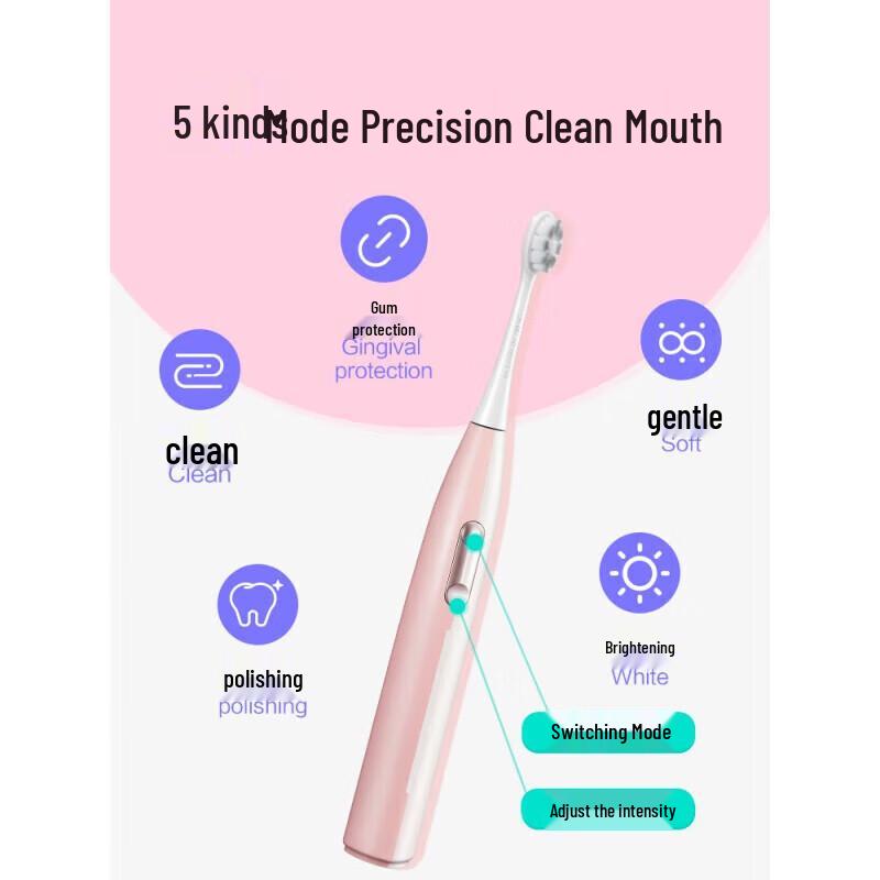 Dr. Bei Pink Meow E3 Sonic Electric Toothbrush CN plug (adapter included)