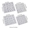 4 Pcs Multiple Styles Earring Combination Keychain Silicone Mold Epoxy DIY Craft