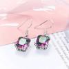 1pcs Necklace And Earrings Set, New Fashion Creative Personality Versatile Earrings Necklace Set, Women Clavicle Chain Crystal Pendant Jewelry Gift