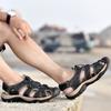Men Casual Leather Beach Walking Shoes Fisherman Outdoor Closed Toe Hiking Water Sandals Large Size